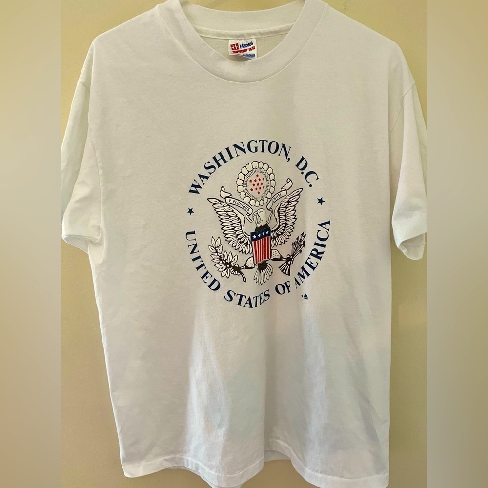 Vintage 90s Single Stitch Washington DC USA Men’s T Shirt Size Large